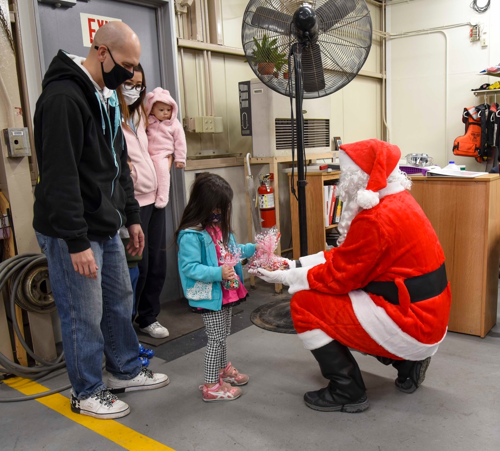 Santa delivers gifts around CFAY