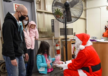 Santa delivers gifts around CFAY