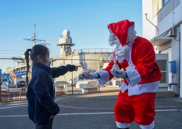 Santa delivers gifts around CFAY