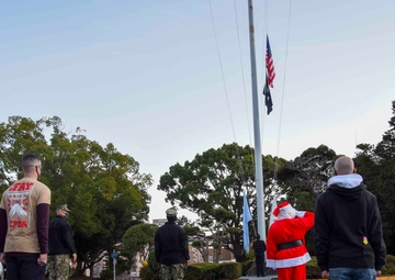 Santa delivers gifts around CFAY