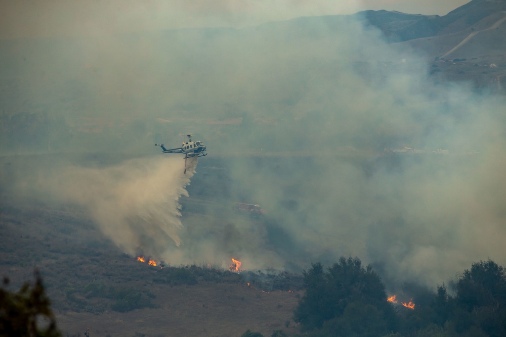CPFD and Cal Fire San Diego battle Creek Fire