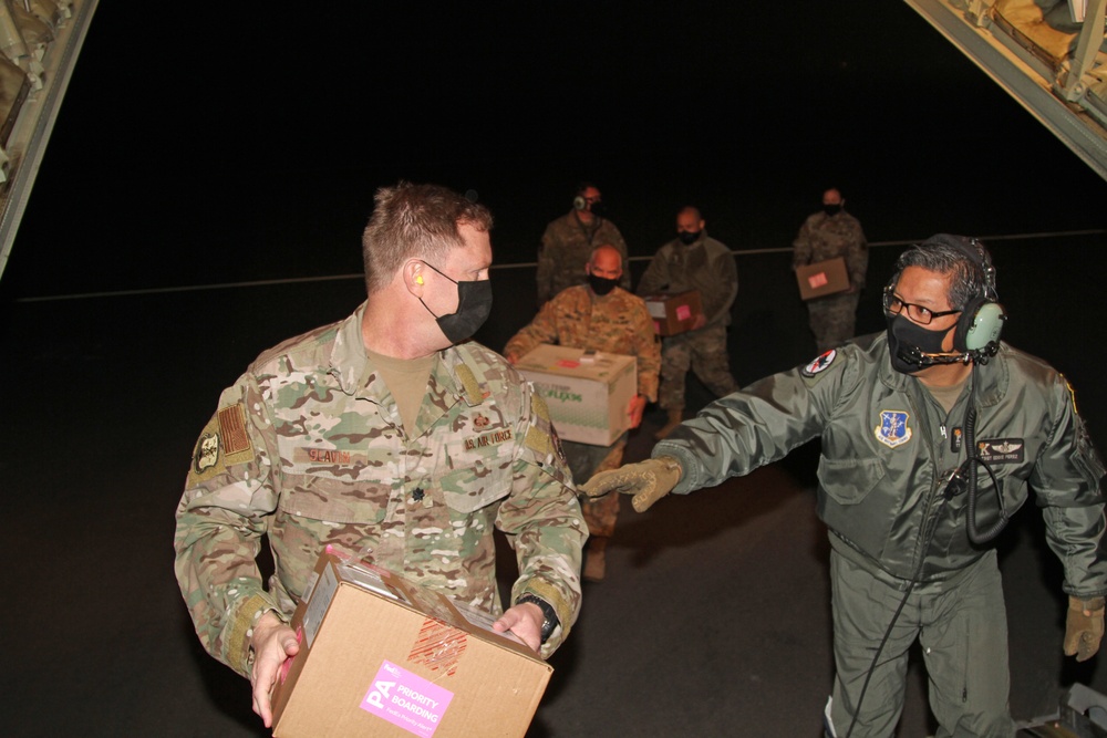 Cal Guard transports its first COVID-19 vaccinations