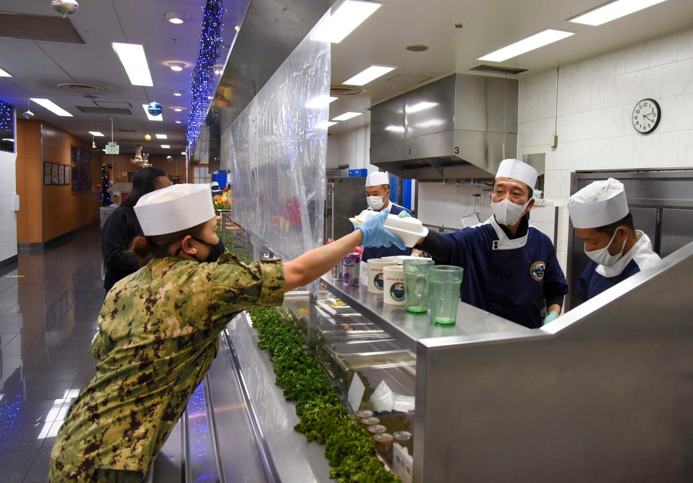 CFAY galley hosts Christmas dinner