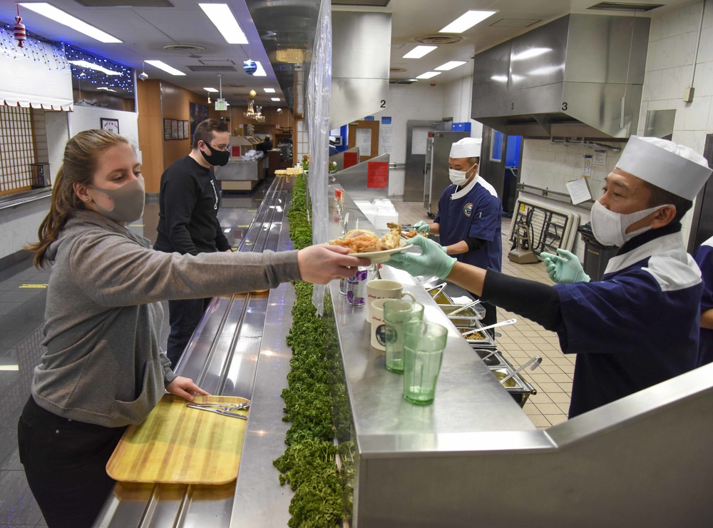 CFAY galley hosts Christmas dinner