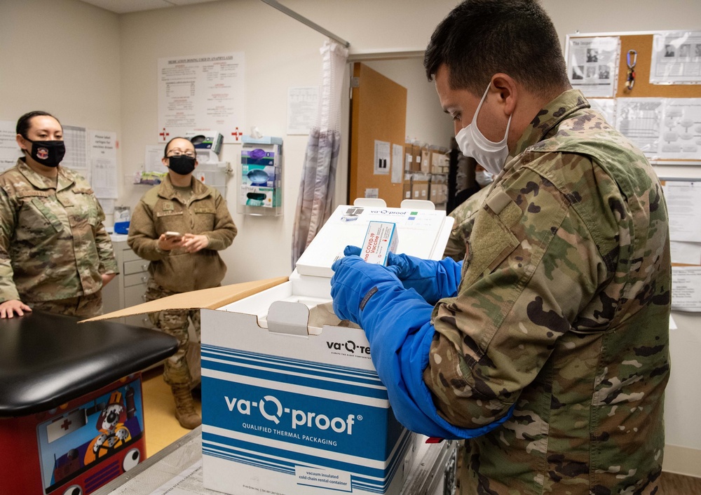 First wave of COVID-19 vaccines arrives at Yokota