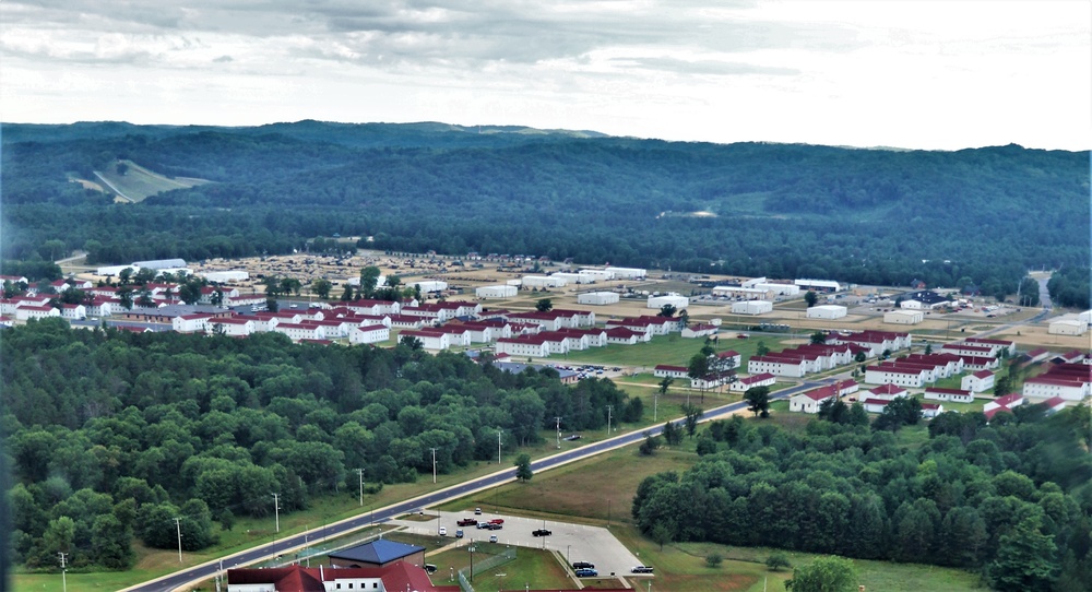 August 2020 aerial views of Fort McCoy