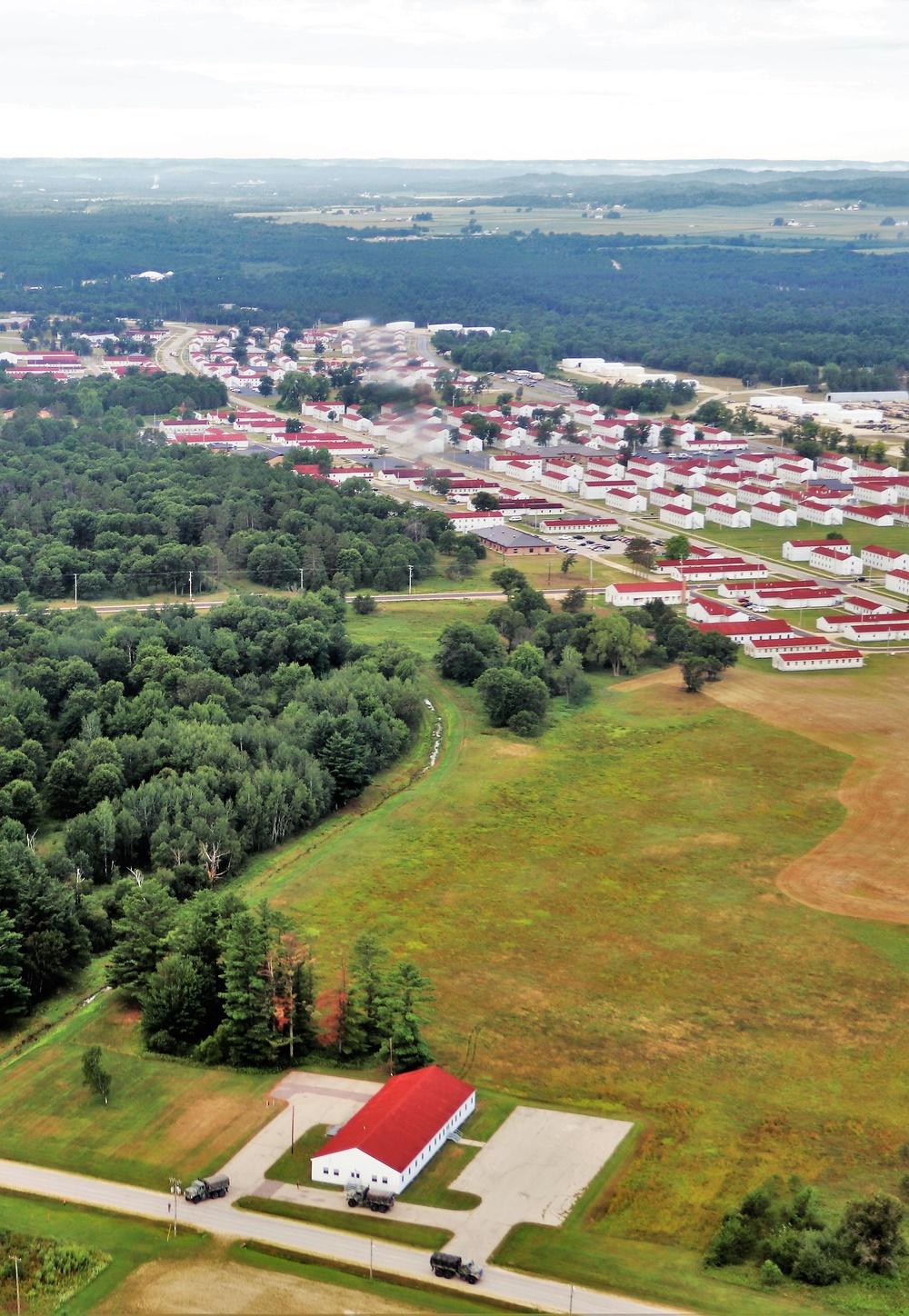 August 2020 aerial views of Fort McCoy