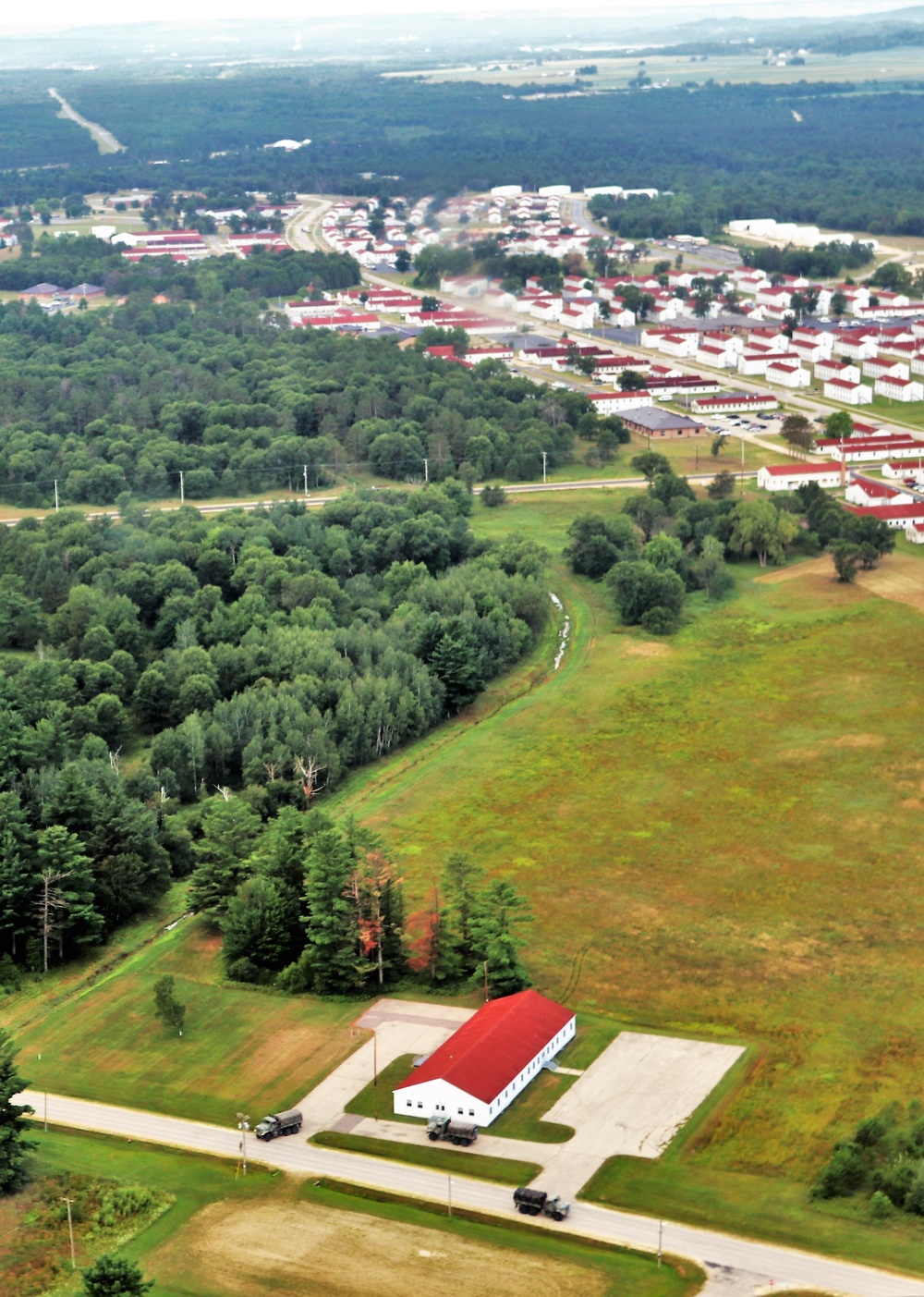 August 2020 aerial views of Fort McCoy