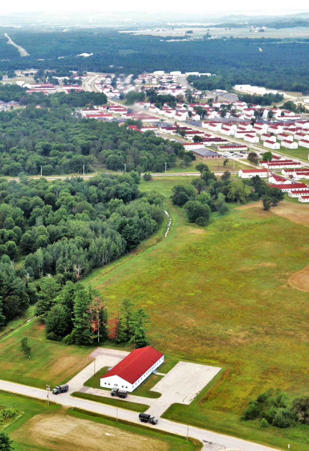 August 2020 aerial views of Fort McCoy