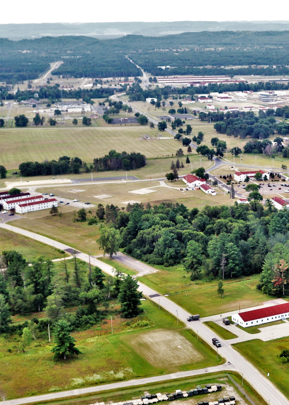 August 2020 aerial views of Fort McCoy