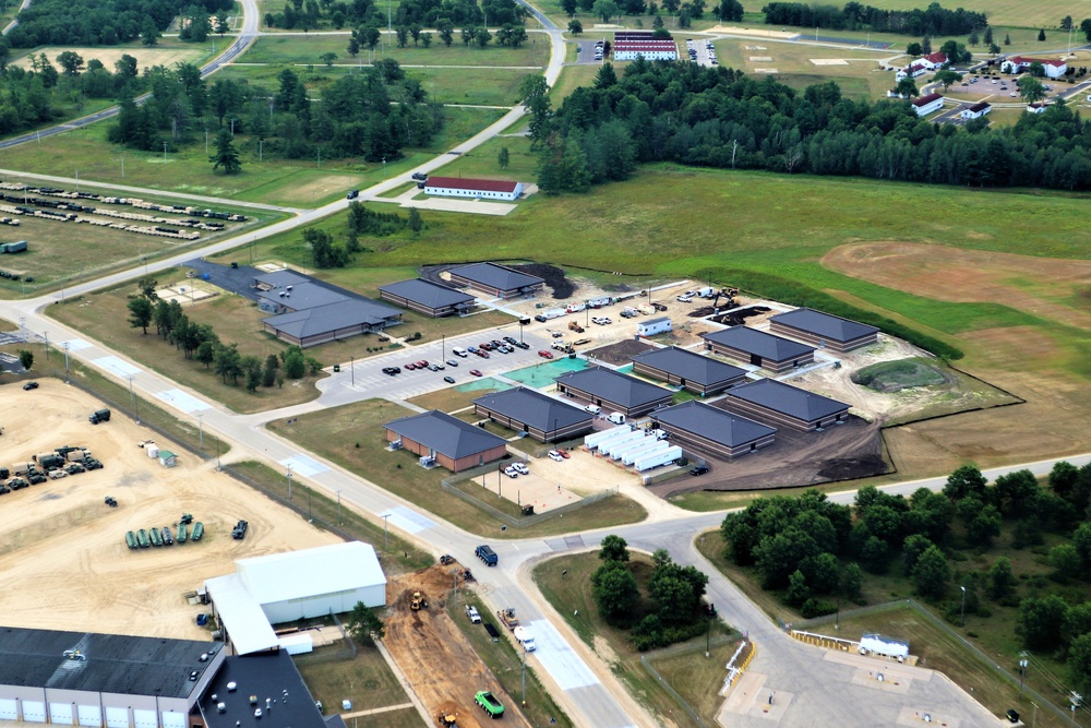 August 2020 aerial views of Fort McCoy