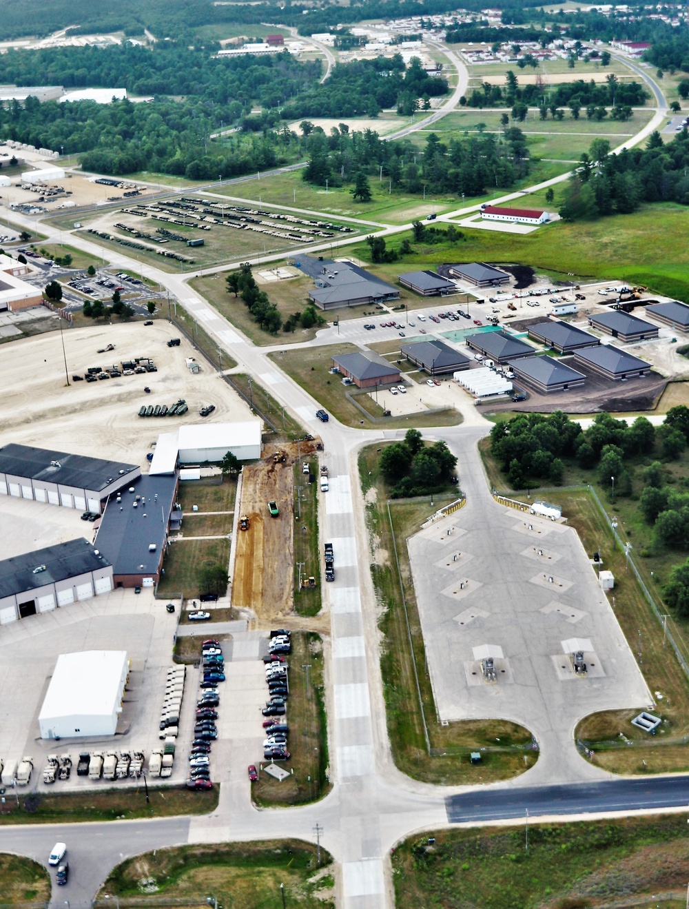 August 2020 aerial views of Fort McCoy