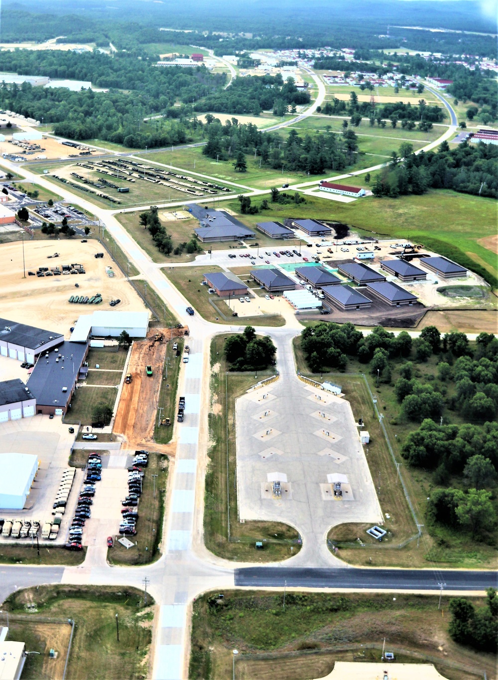 August 2020 aerial views of Fort McCoy