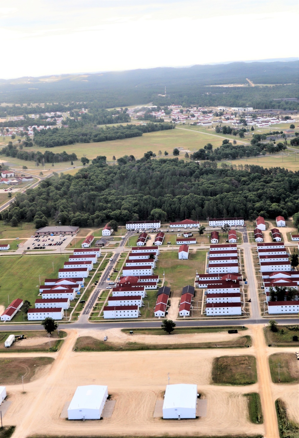 August 2020 aerial views of Fort McCoy