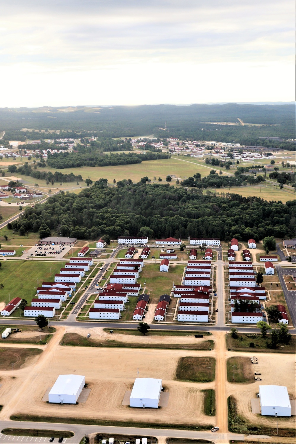 August 2020 aerial views of Fort McCoy