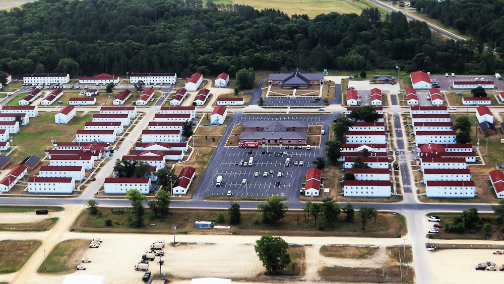 August 2020 aerial views of Fort McCoy