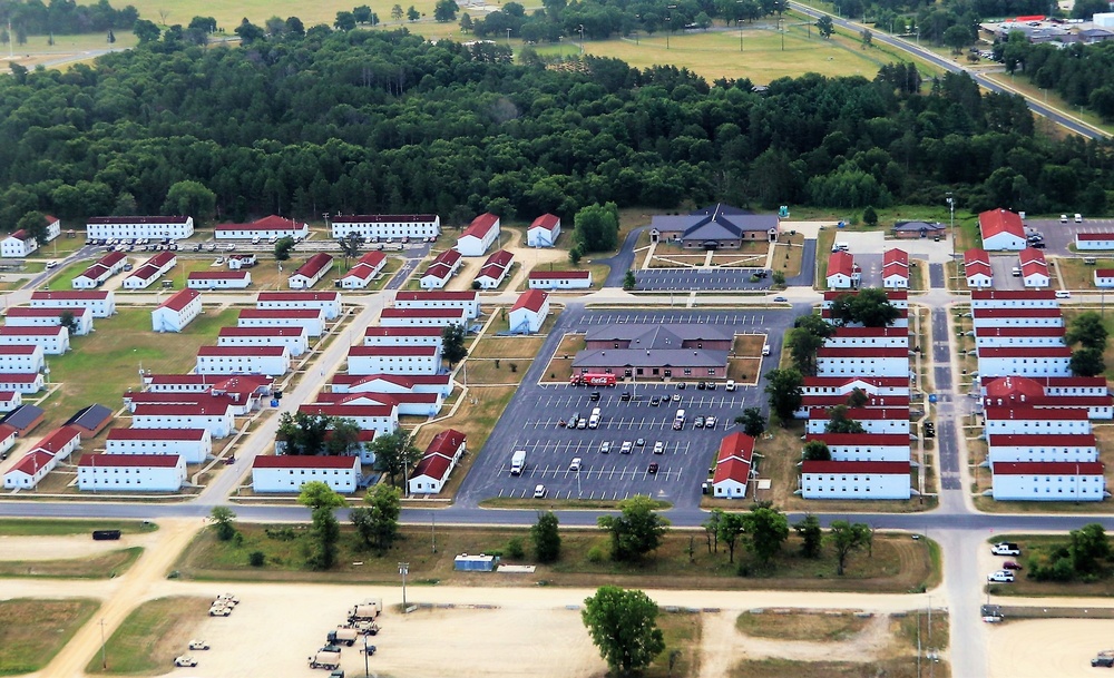 August 2020 aerial views of Fort McCoy