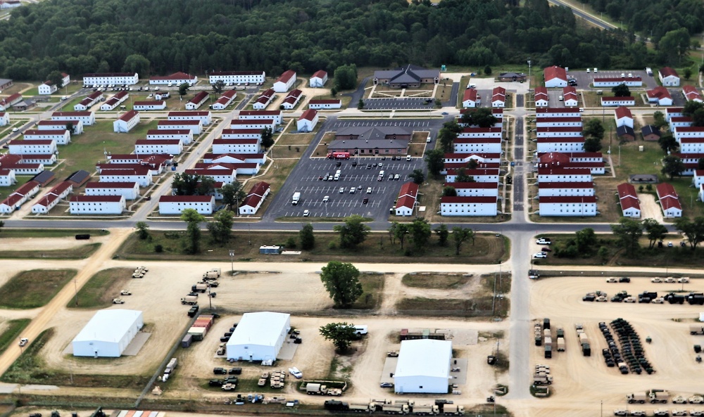 August 2020 aerial views of Fort McCoy