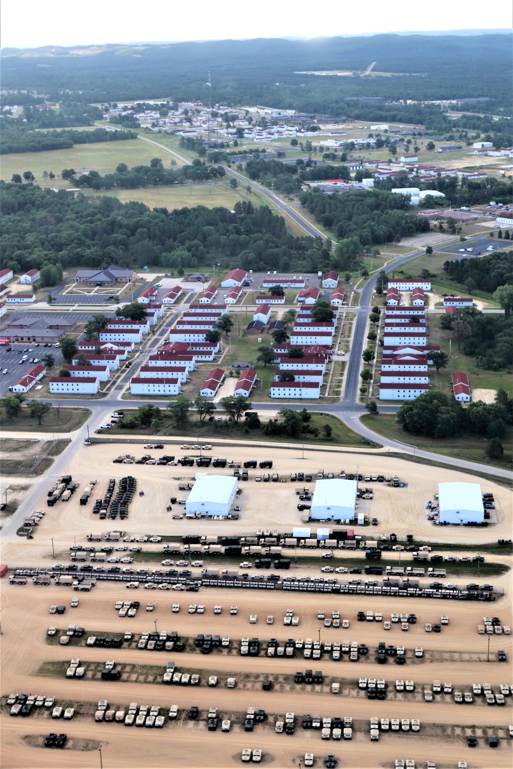 August 2020 aerial views of Fort McCoy