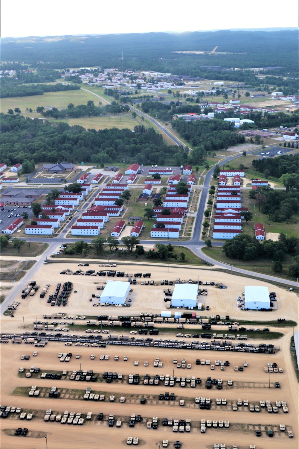 August 2020 aerial views of Fort McCoy