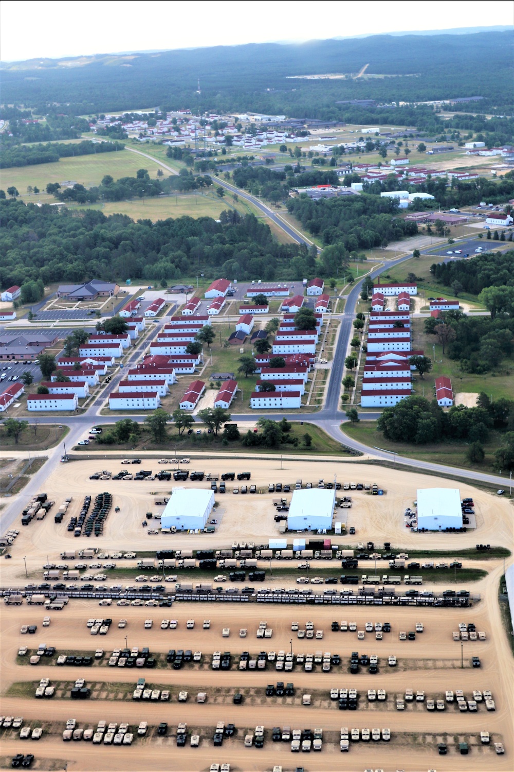 August 2020 aerial views of Fort McCoy