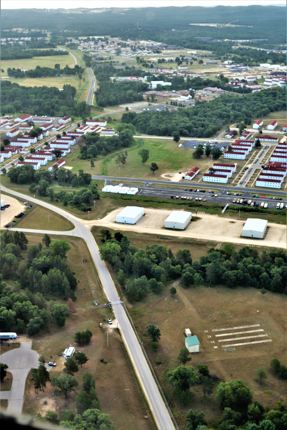 August 2020 aerial views of Fort McCoy