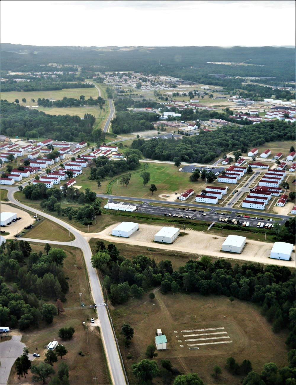 August 2020 aerial views of Fort McCoy