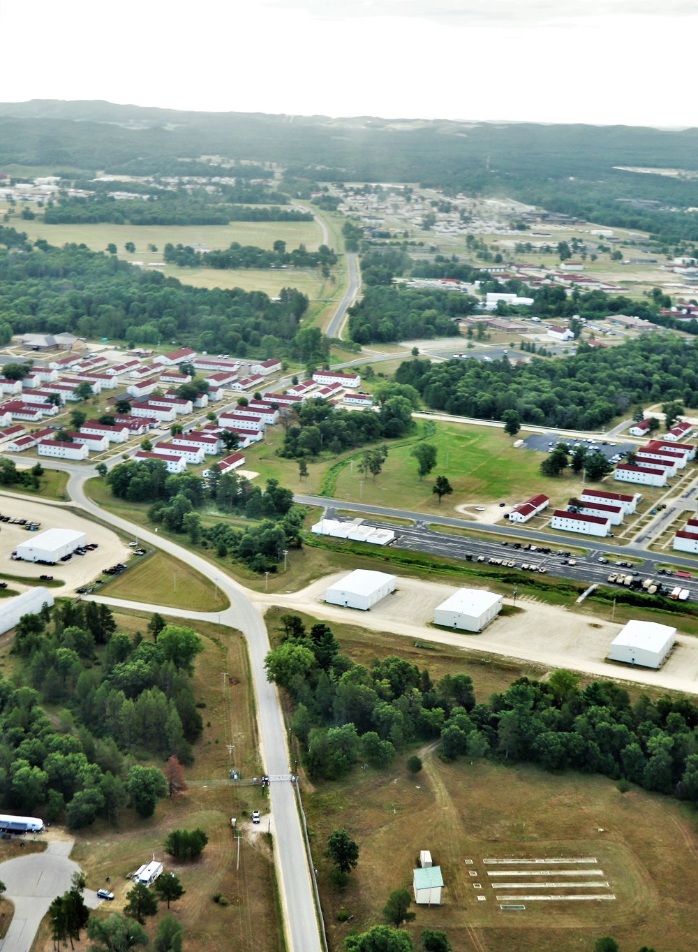 August 2020 aerial views of Fort McCoy