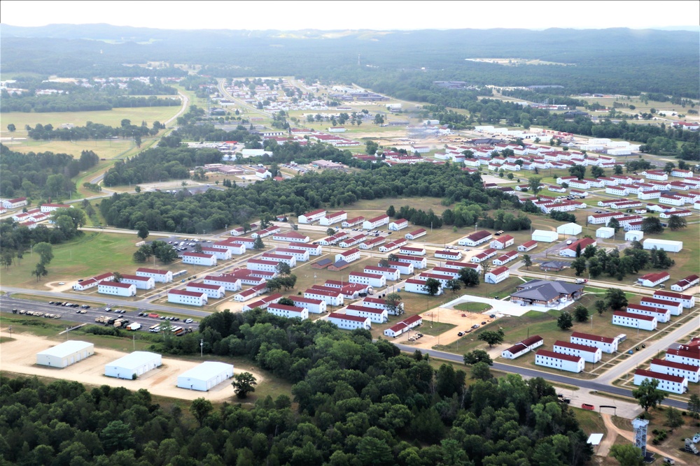 August 2020 aerial views of Fort McCoy