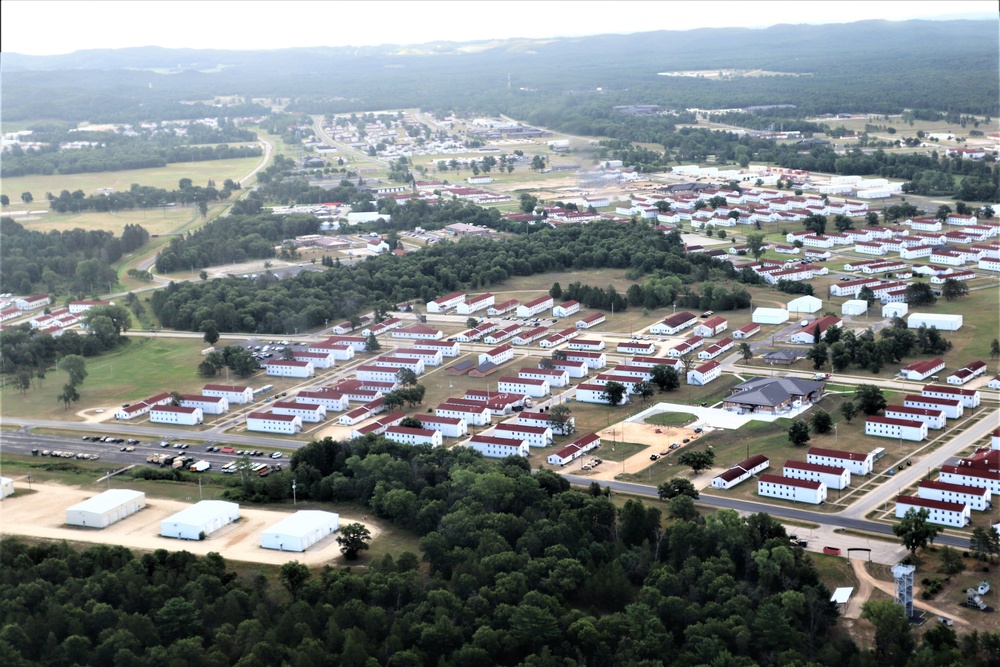 August 2020 aerial views of Fort McCoy