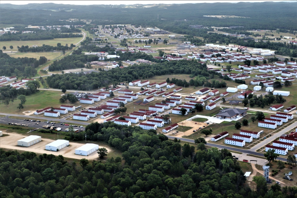 August 2020 aerial views of Fort McCoy