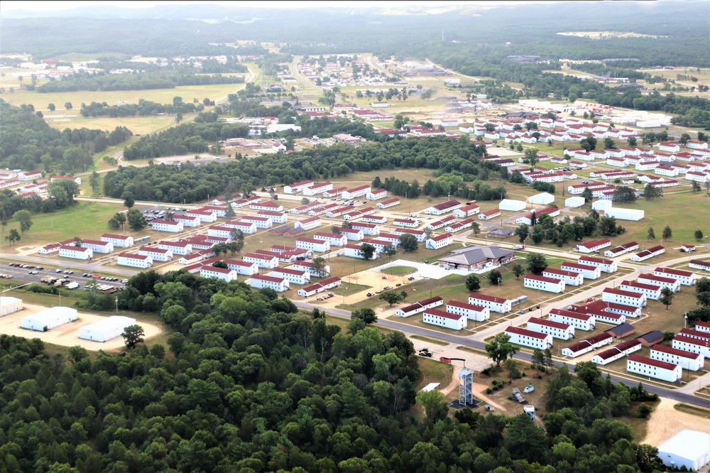 August 2020 aerial views of Fort McCoy