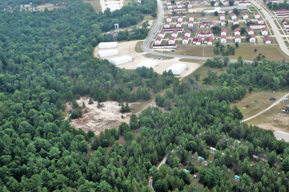 August 2020 aerial views of Fort McCoy