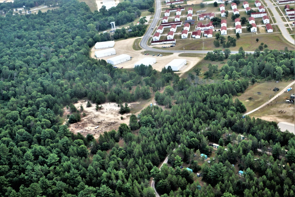 August 2020 aerial views of Fort McCoy