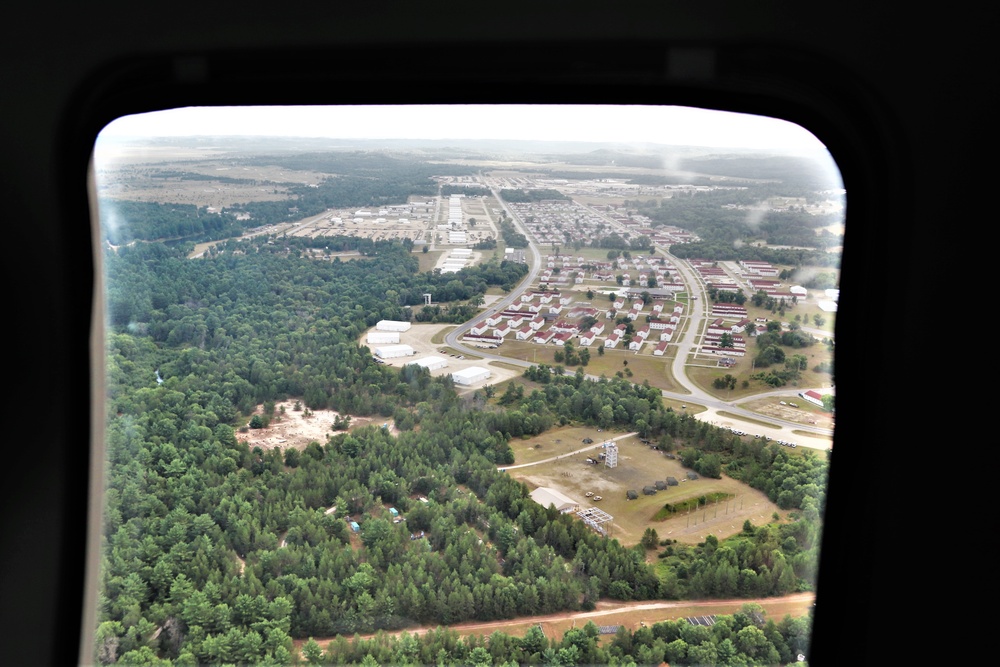 August 2020 aerial views of Fort McCoy