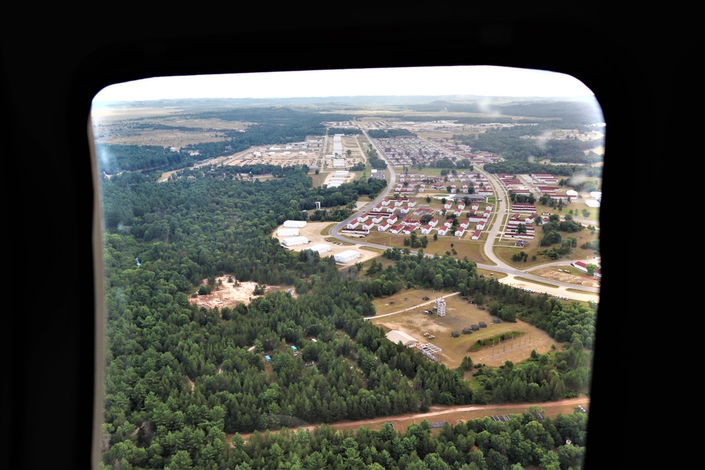 August 2020 aerial views of Fort McCoy