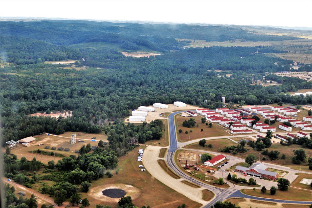 August 2020 aerial views of Fort McCoy