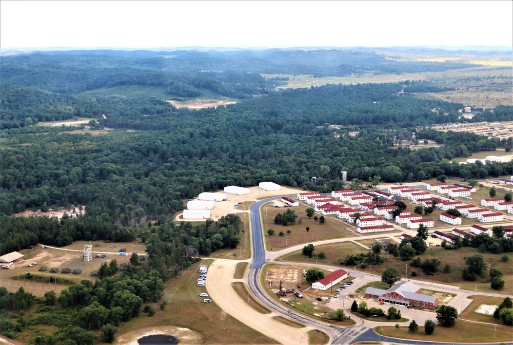 August 2020 aerial views of Fort McCoy