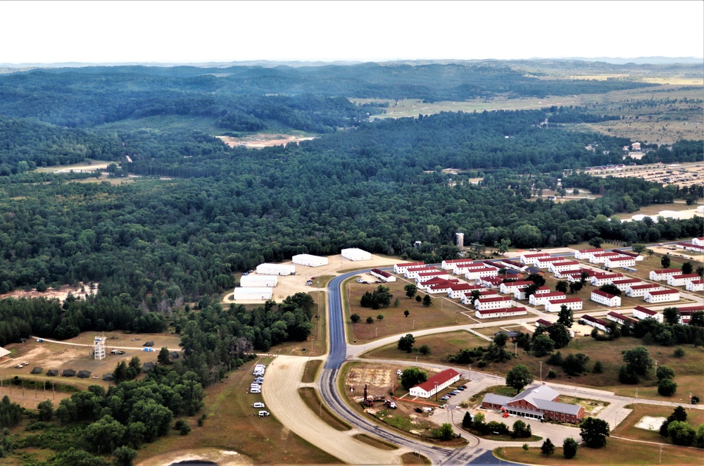 August 2020 aerial views of Fort McCoy