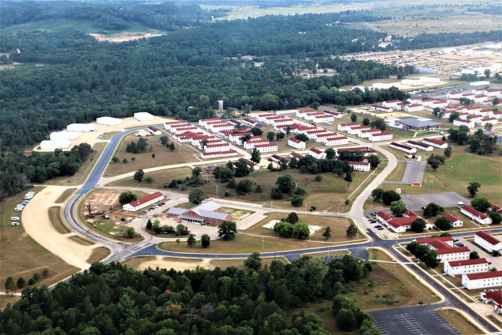 August 2020 aerial views of Fort McCoy