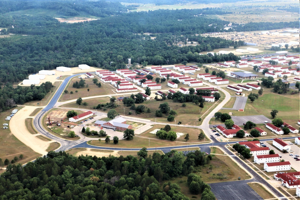 August 2020 aerial views of Fort McCoy