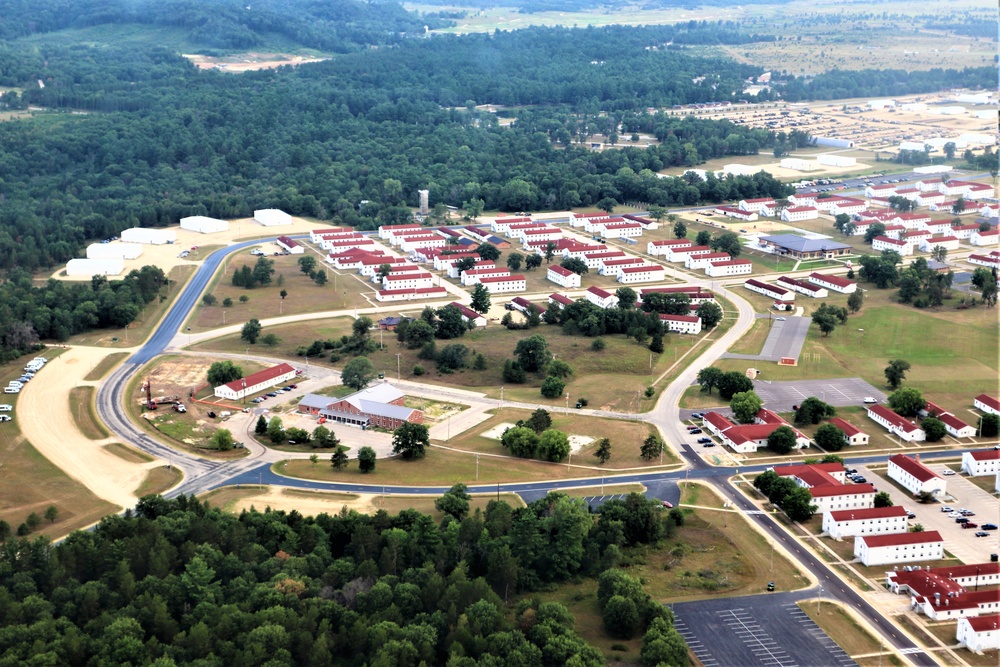 August 2020 aerial views of Fort McCoy