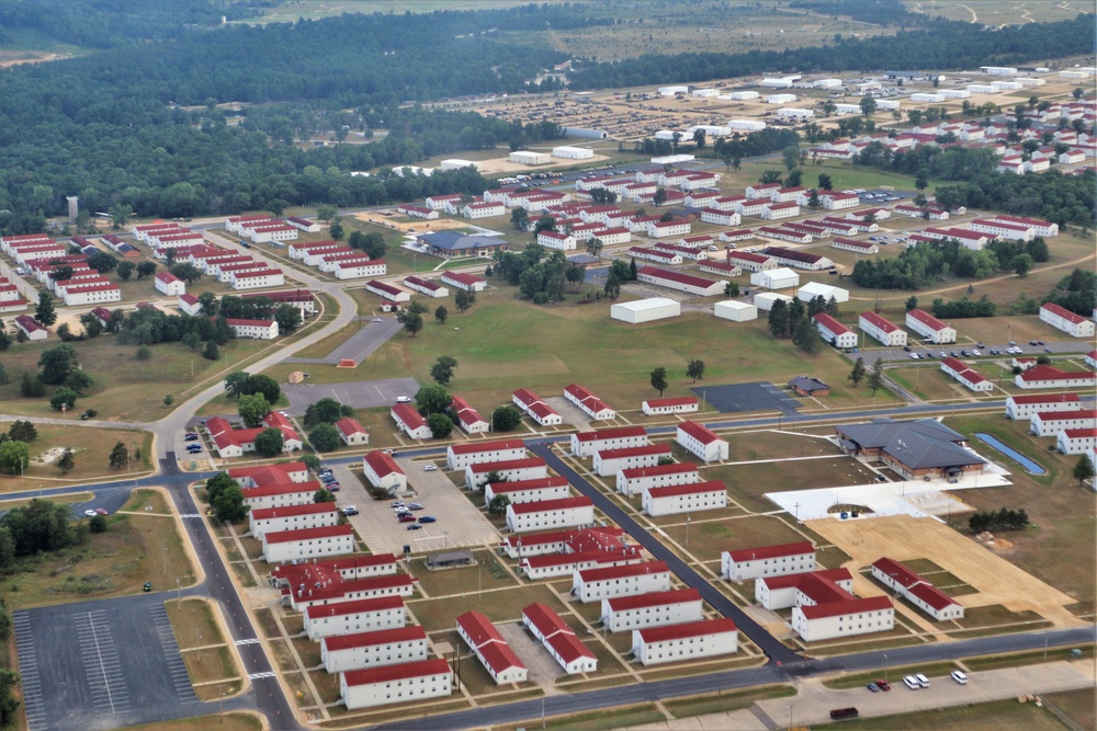 August 2020 aerial views of Fort McCoy