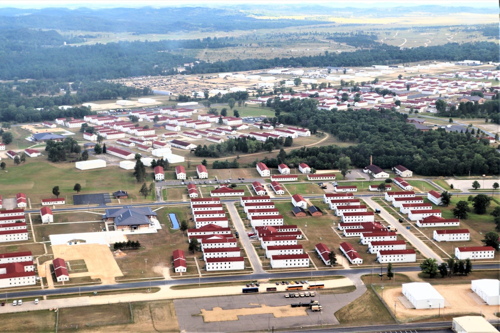 August 2020 aerial views of Fort McCoy