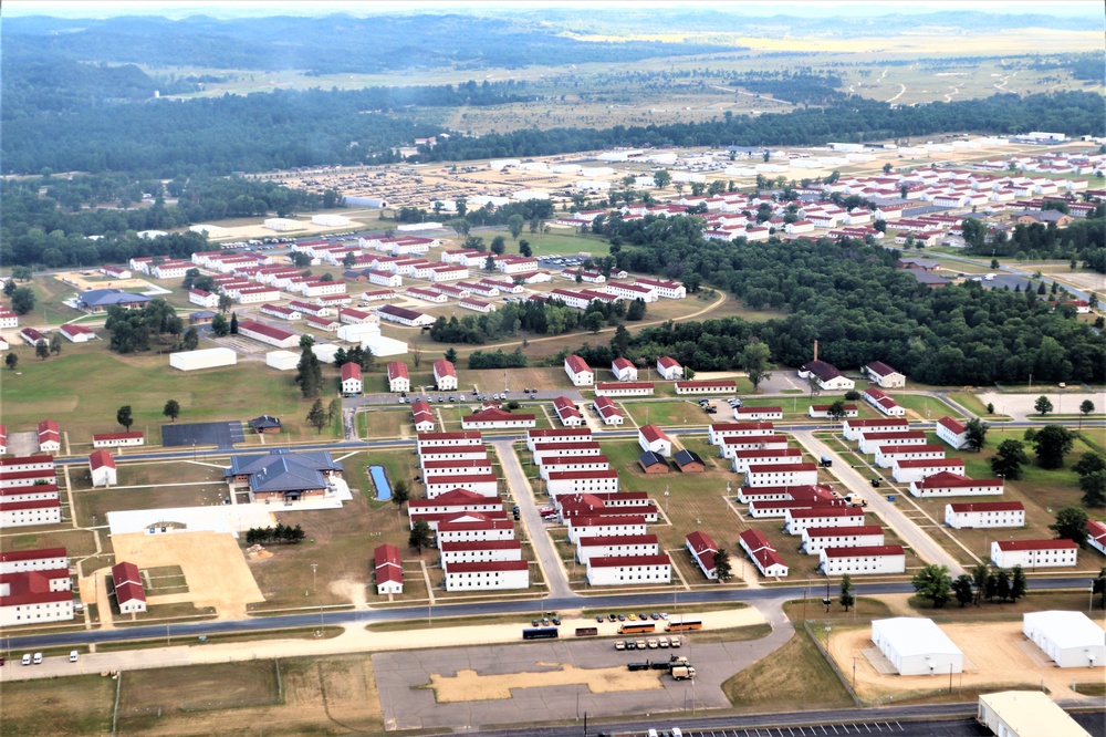 August 2020 aerial views of Fort McCoy