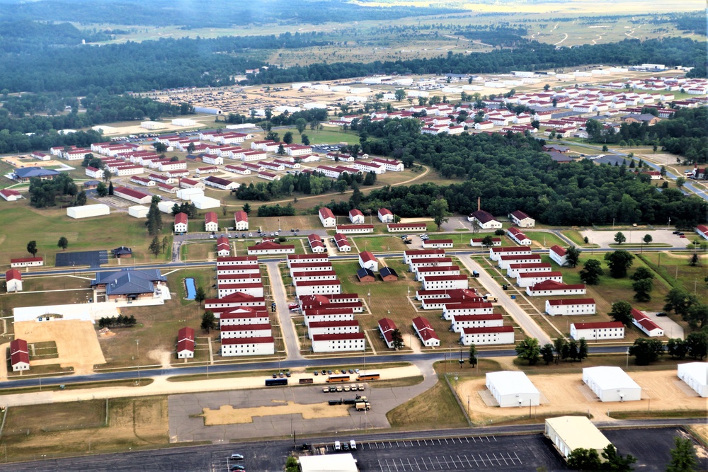 August 2020 aerial views of Fort McCoy