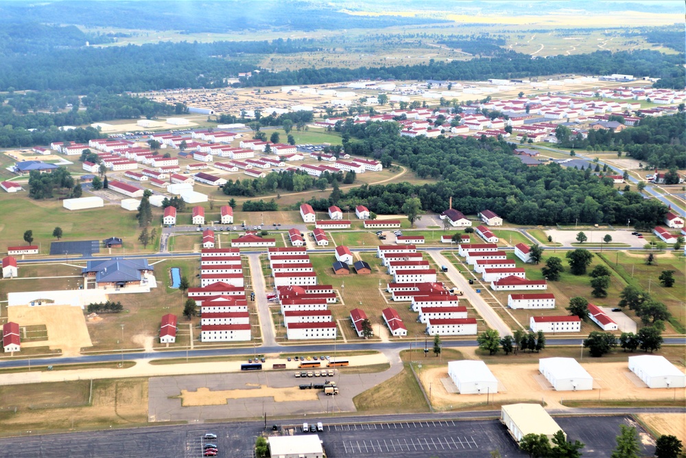 August 2020 aerial views of Fort McCoy