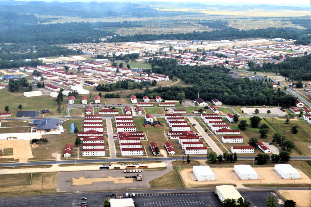 August 2020 aerial views of Fort McCoy