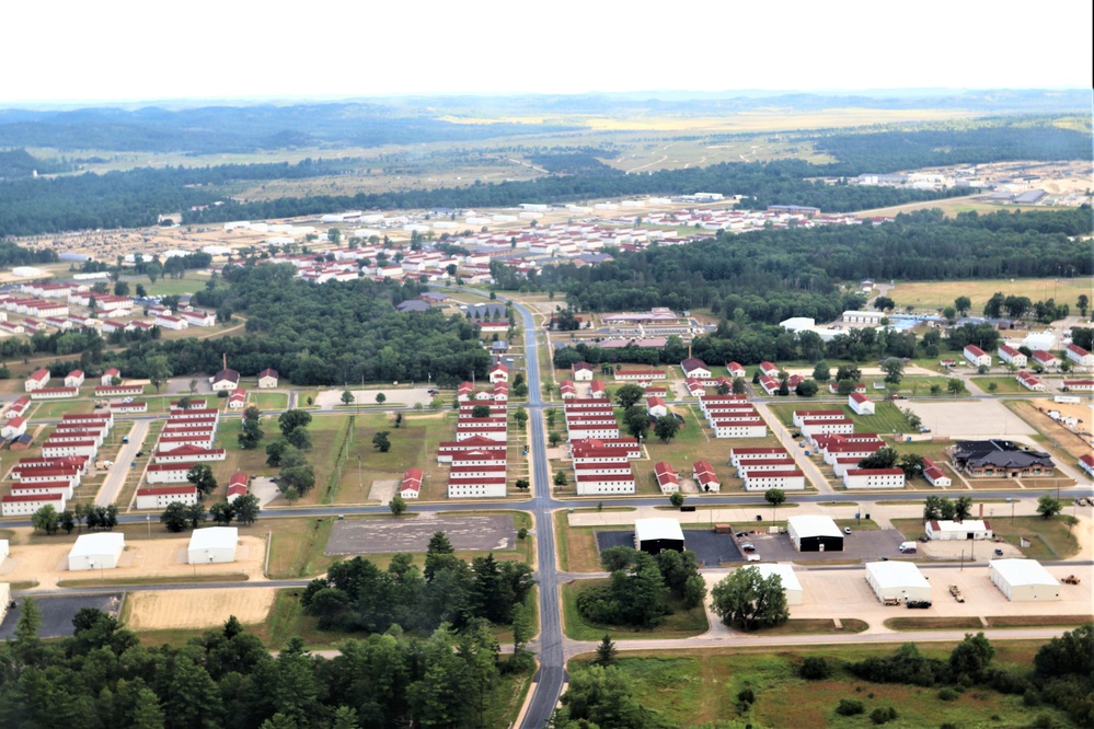 August 2020 aerial views of Fort McCoy