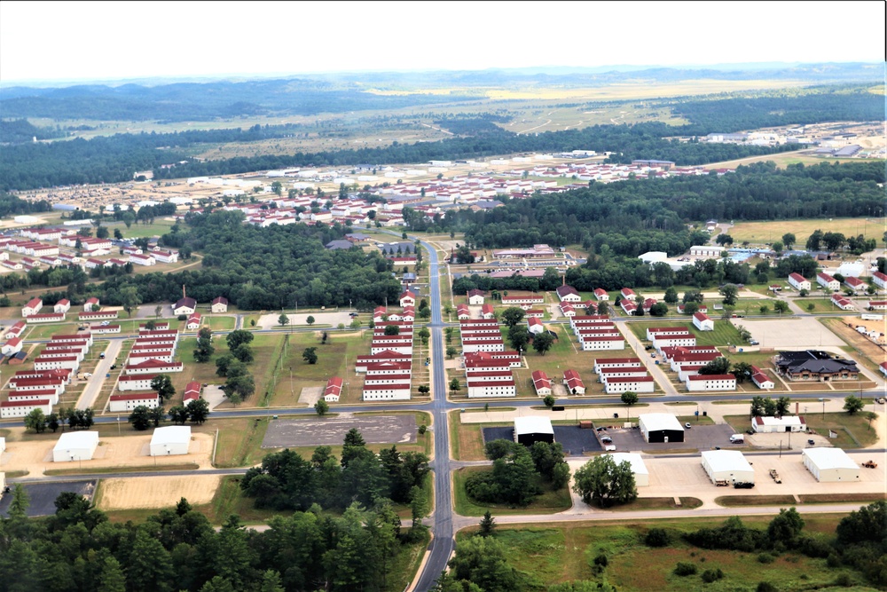 August 2020 aerial views of Fort McCoy